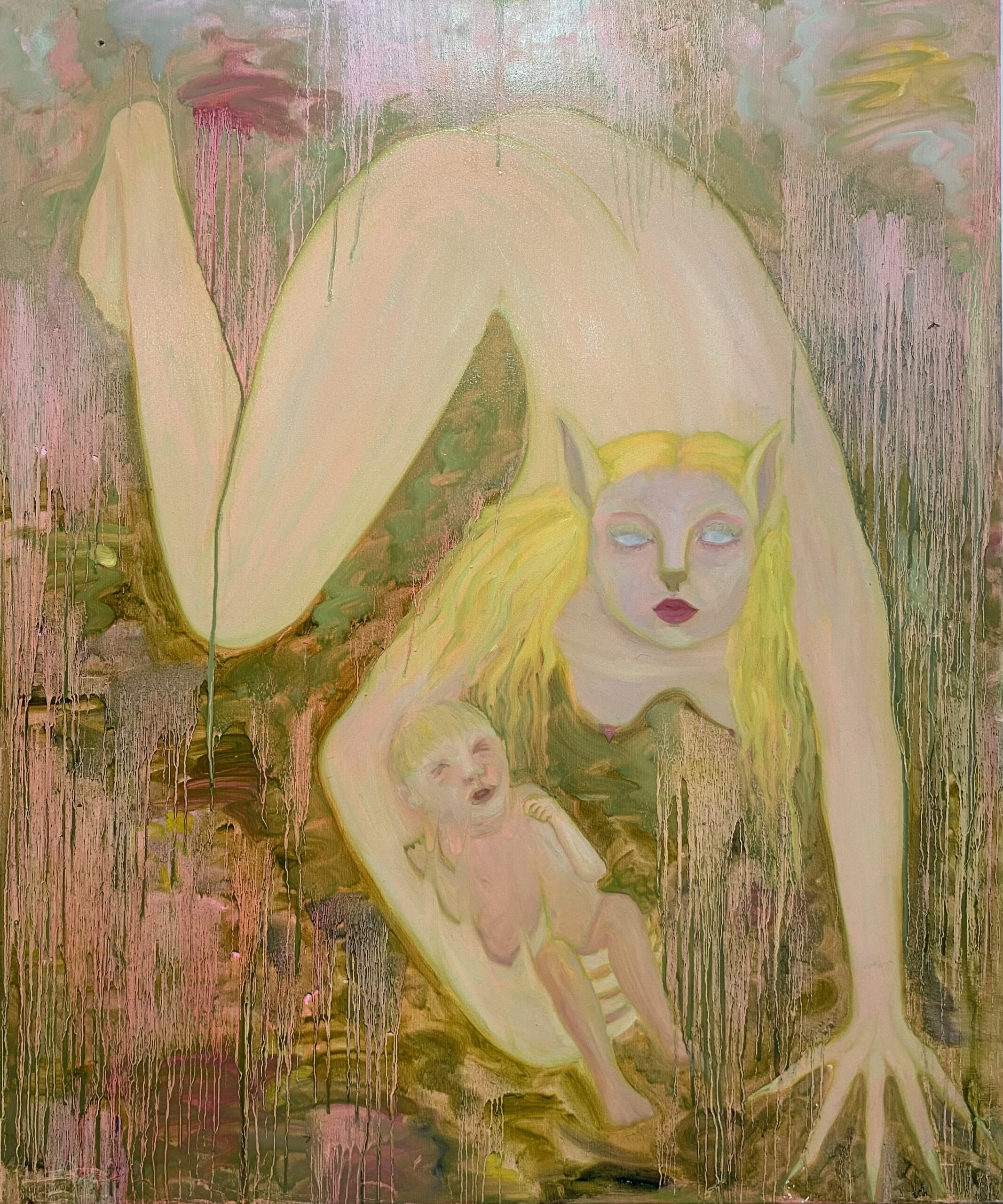 Bestija, 120x100cm, aliejus ant drobės